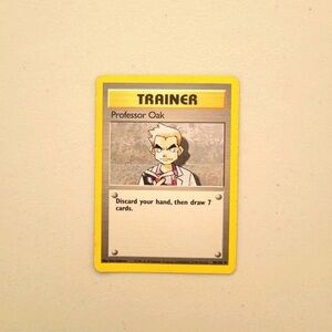 Pokemon Trainer Card - Yellow and Gray